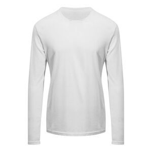 AWDis Ecologie Adults Unisex Erawan Long Sleeve Tee / Arctic White
